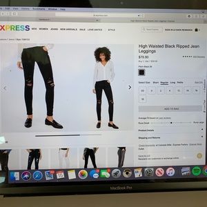 Express black jeans